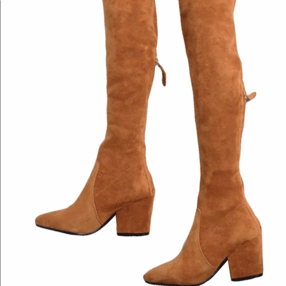 COPY - COPY - Over the knee tan boots